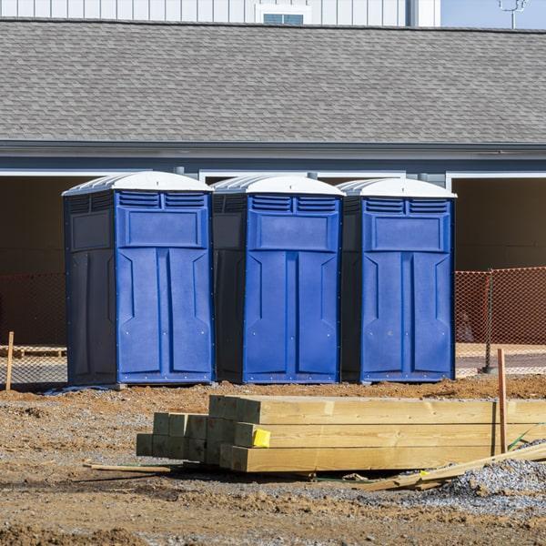 Heavy-duty construction site porta potty in Silver Spring, Maryland